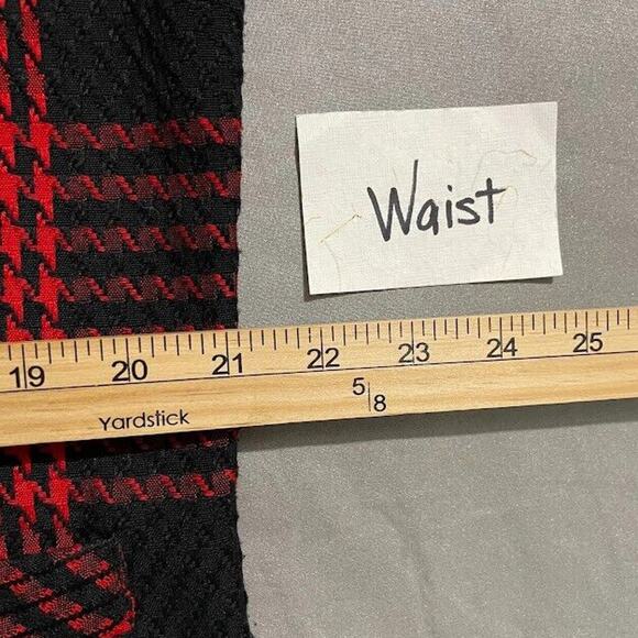 Chad Stevens Size Large Red Black Plaid Jacket Blazer Academia Clueless Preppy - Picture 9 of 12